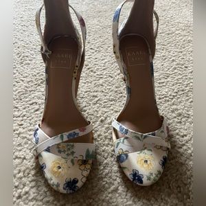 Brand new Kari blue open toe heels